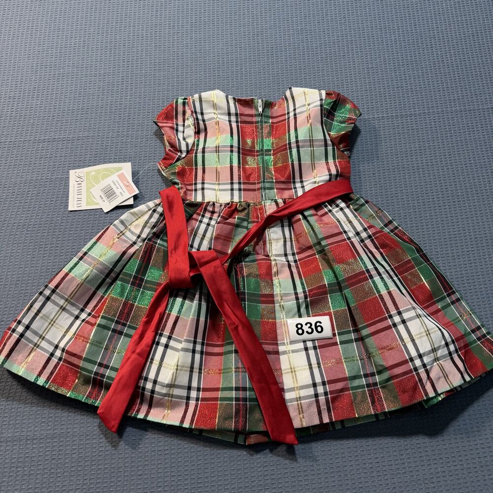 Bonnie Jean Red Girls Dress Sz 2T Brand New - Picture 7 of 7